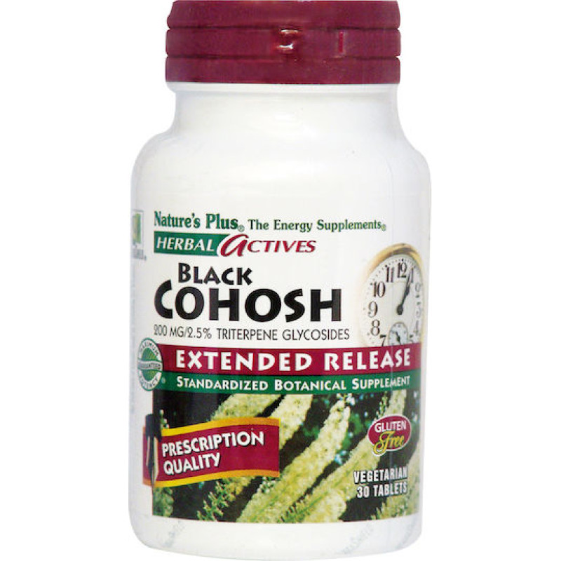 Nature's Plus Herbal Actives Black Cohosh Extended Release Συμπλήρωμα για την Εμμηνόπαυση 30 ταμπλέτες
